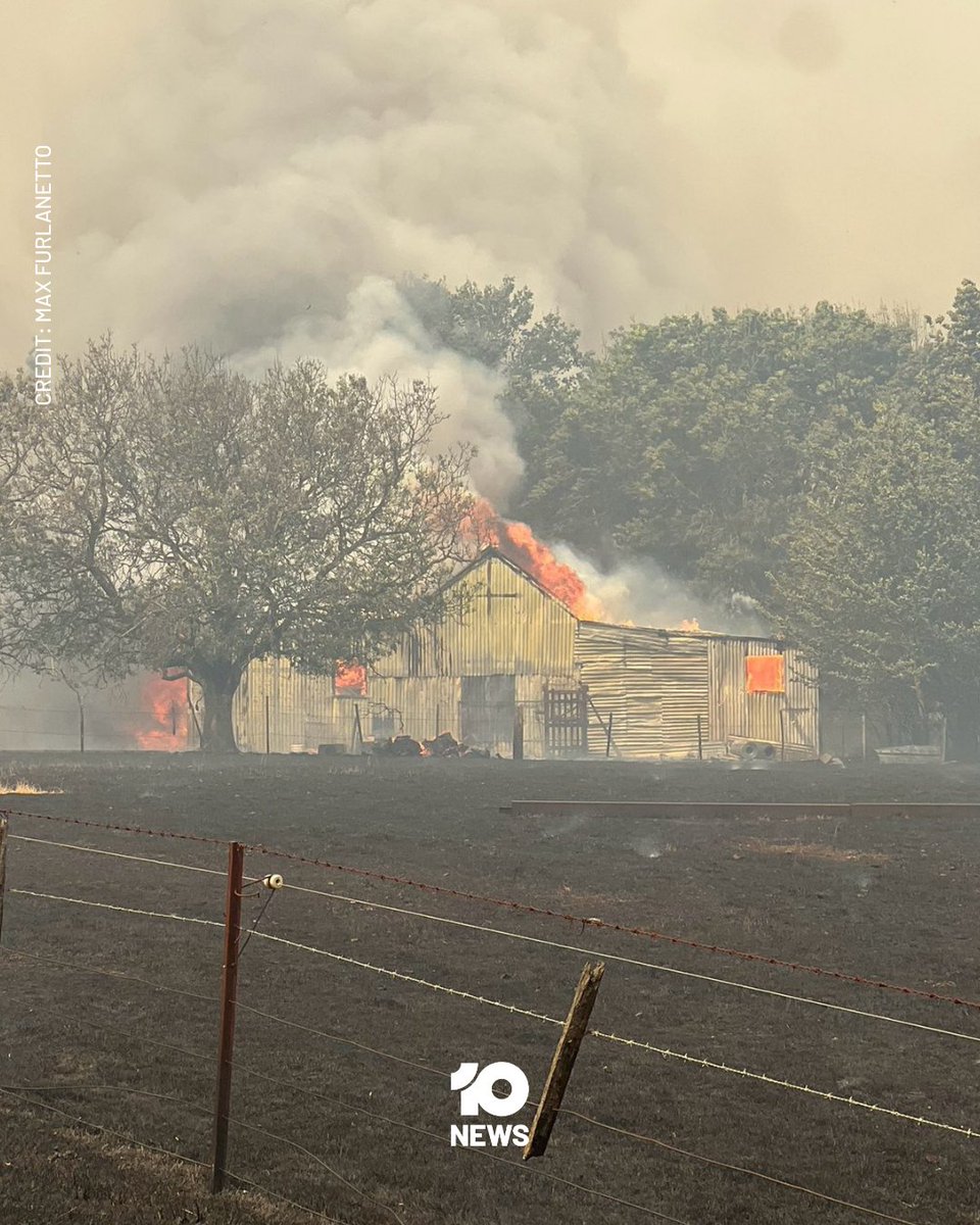 10NewsMelb's tweet photo. The first images from Ruffy show widespread destruction, with multiple homes and community buildings lost as the Longwood fire ripped through the township.

Among the structures destroyed was the Tablelands Community Centre, a former primary school that served as a vital hub for locals.

Ruffy CFA captain George Noye described the loss as “absolutely devastating”, saying crews “tried every trick in the book” before being forced to fall back.

He later returned to defend his own property and said “many houses” in the town had been lost.