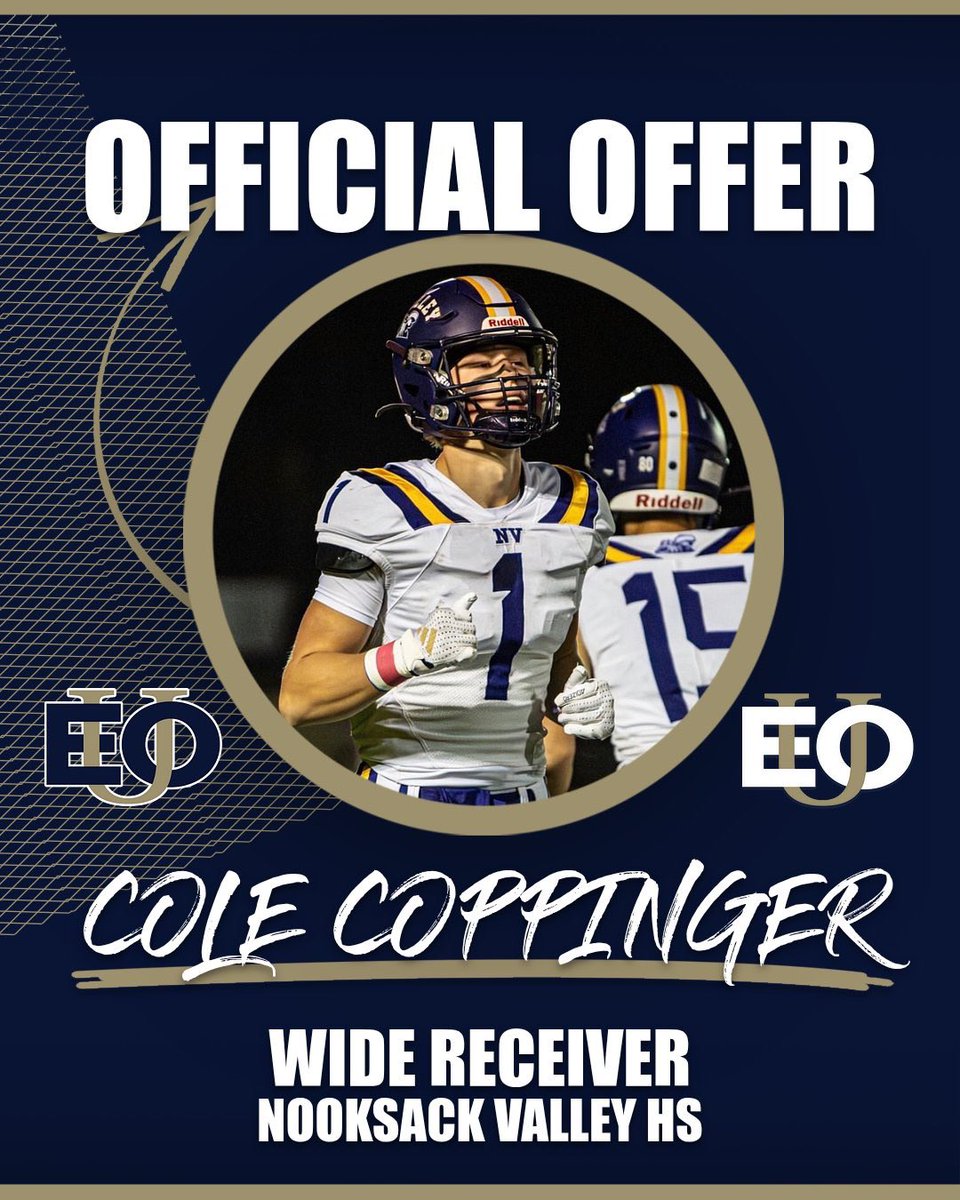 Colecoppi's tweet photo. After a great conversation with @BlaineShaw3398 I’m blessed to receive an offer from @EouFootball https://t.co/dMUyGZ3O1x