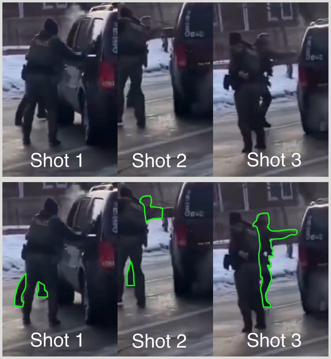 No crime
Not an immigrant
Not a traffic stop

Just part of group of traffic they encountered blocking thier path

Reclassifying a woman who was not suspected of a crime into a terrorist after she’s dead is not legal analysis. It’s narrative repair.