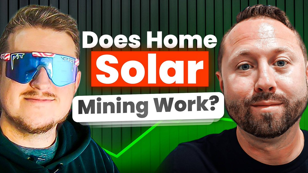 📢New Video is LIVE! ⛏ Is SOLAR a Must Have for Home Crypto Miners? 📺Watch  Now: https://t.co/CXiEj3YGVt @BrandonCoin1