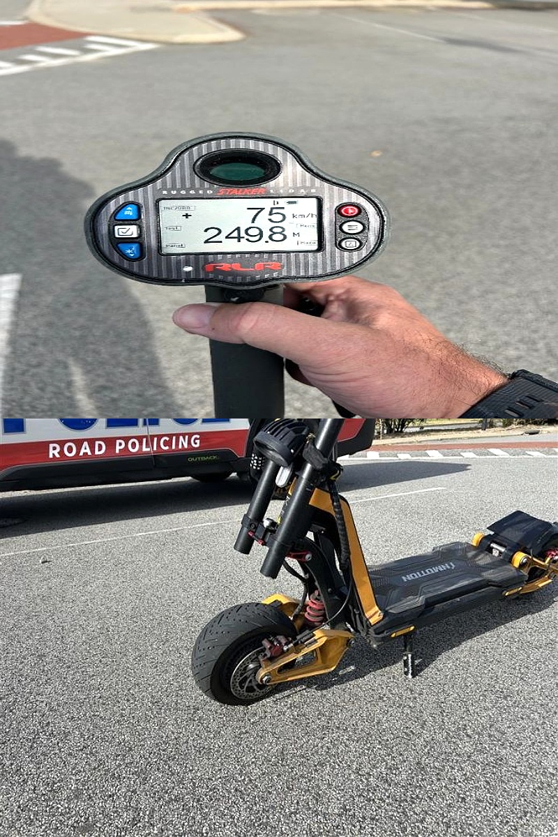 RoadPolicingWA's tweet photo. Slow down and stay safe. Speed limits apply to everyone. #RoadSafety #SlowDown #RoadPolicing #WAPolice #eRideable
https://t.co/OxBSl6J99U https://t.co/MBAgzsY1Ap