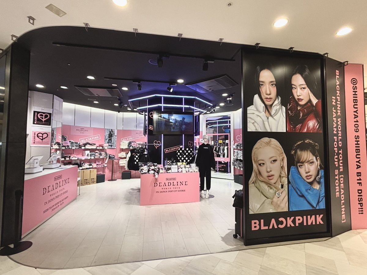 BLACKPINK】 本日より渋谷109にてPOP-UP STOREがOPEN🖤🩷 fragmentとの