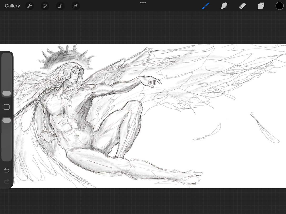 ToaddToad's tweet image. Sanguinius the Primarch of the of the 9th legion, The Blood Angles 🩸🩸🩸

#warhammer40k #art