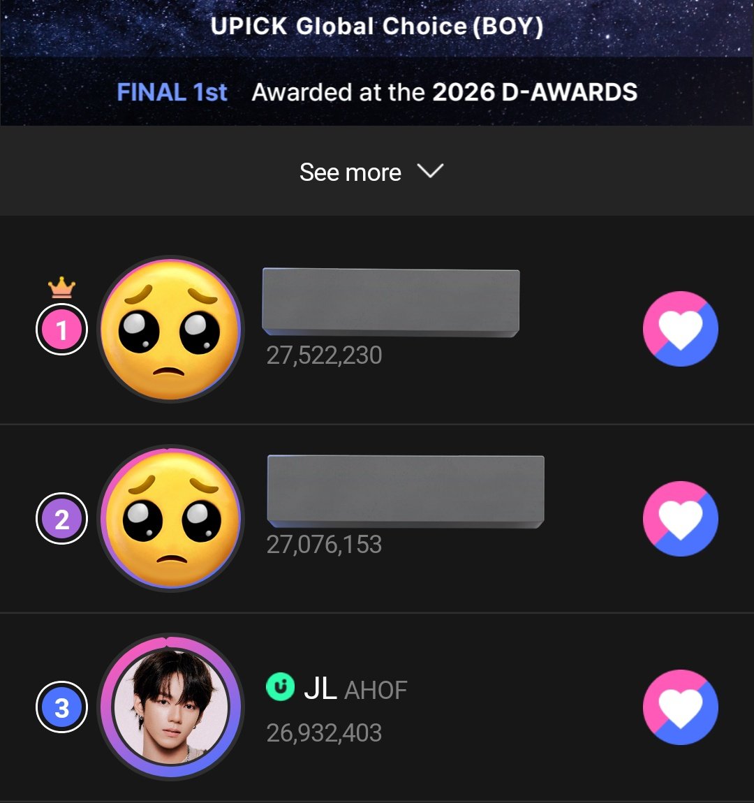 jeyelfied's tweet image. JL STANS, STARFLARES, BYEOLBITDAN!

let him win on upick global choice this time, he only got us. he is still our one and only p01 and our first pick over anyone else, even tho his company doesn't treat him that way. let this be his special gift for his upcoming birthday🥺