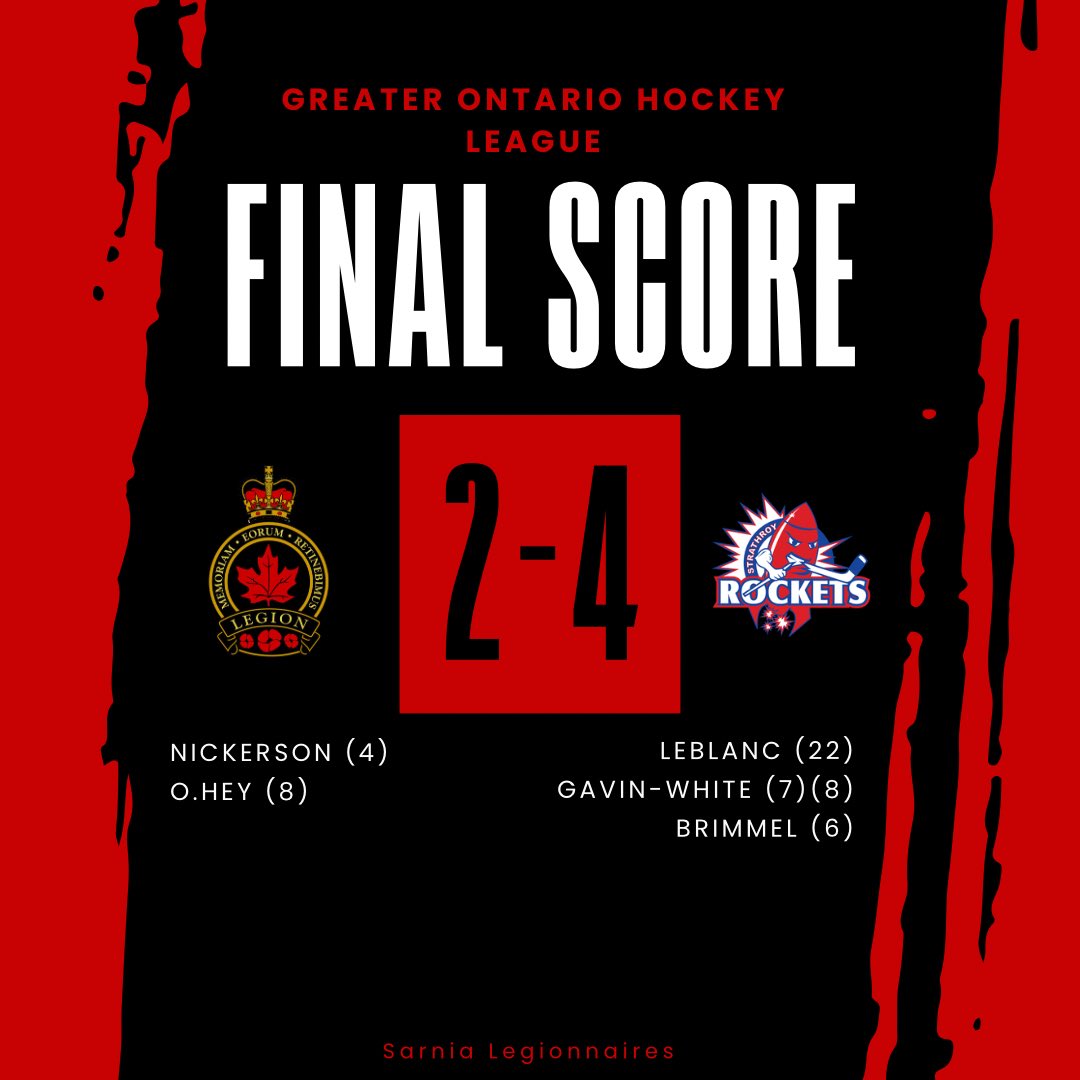 Sarnia Legionnaires tweet media