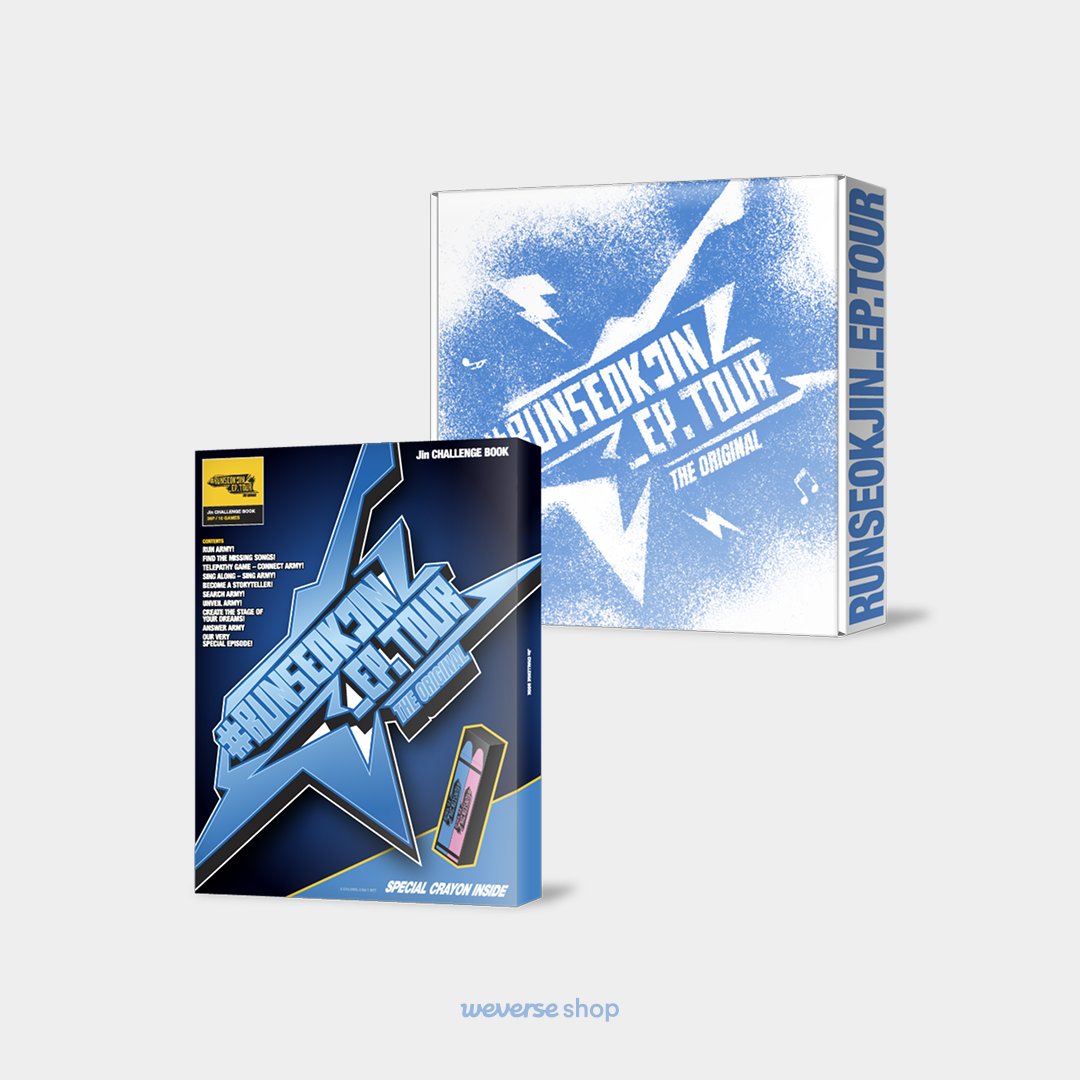 weverseshop's tweet image. #Jin '# RUNSEOKJIN_EP.TOUR in GOYANG' The Original 예약 판매 안내

두근두근,💓 잊지 못할 투어의 감동을 고스란히 담은 디지털 코드를 예약 구매로 만나보세요.
#위버스샵 에서 준비한 특별한 구매자 혜택도 놓치지 마세요!

#Weverse Global 예약 판매 구매자 혜택🎁
- 구매 시, 미공개 셀피…