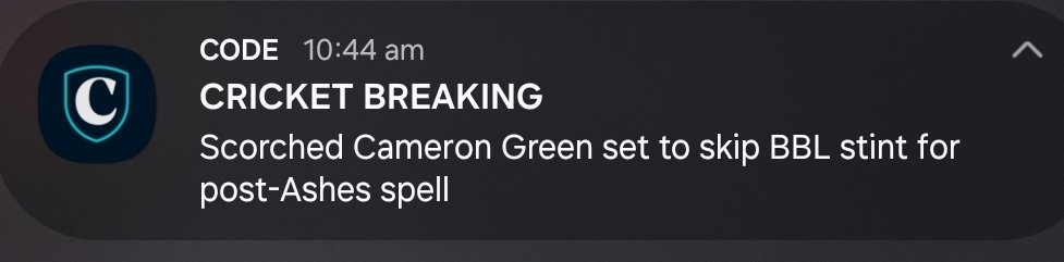 Cameron Green put your feet up mate. Sure you're a professional athlete but you need a little rest while everyone else goes back to work.