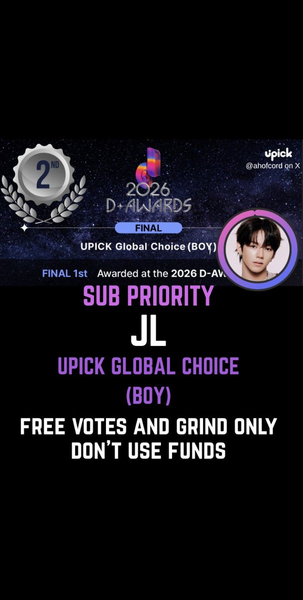 jlluvlys's tweet image. "Sub Priority"

Remember JL STANS,

No one else will prioritize JL, other than his fans, us JL Stans. Even without the group category, THEY will never exert effort in voting for his solo votings. Even during his other solo votings before.

JL WILL NEVER BE THEIR PRIORITY.