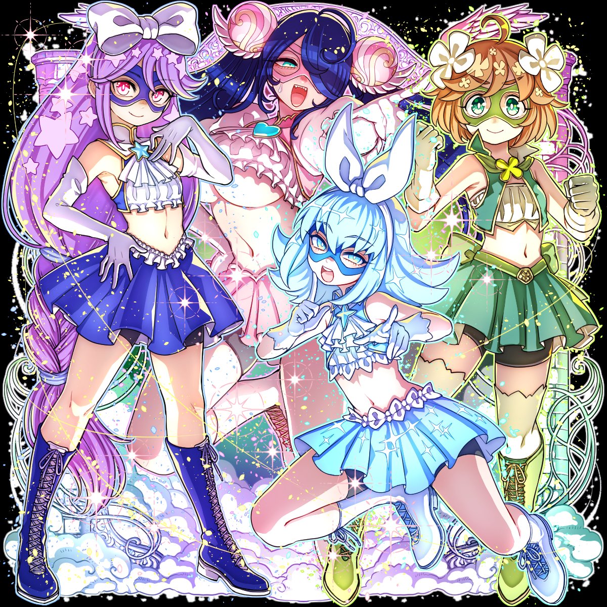 【ドラポ新カード情報】本日メンテ後から開催の『GDR超越MAXガチャ』に『マギカ☆プリンセス』が登場じゃ！プロフィールによると、あの魔法少女たちも旅費を稼ぐためにプロレスに参戦とのこと！でもランちゃんの代わりに？約一名、保護者が紛れておるようじゃが、そこはそっとしておくぞい！