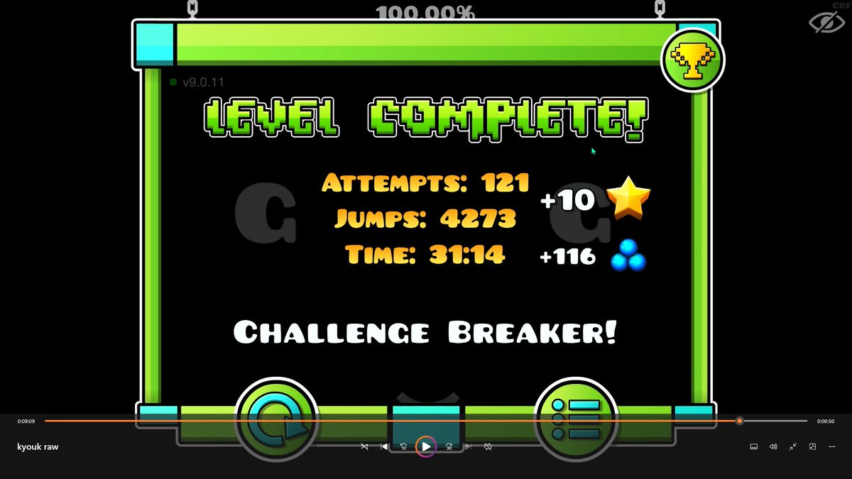 GDSlaughter's tweet image. KYOUKI 100% WOOOOOOOOO OVER 75K ATTEMPTS 250+ DEATHS PAST 49% NEW HARDEST BY FUCKING FAR GGGGGGGGGGGGGGGGGGG