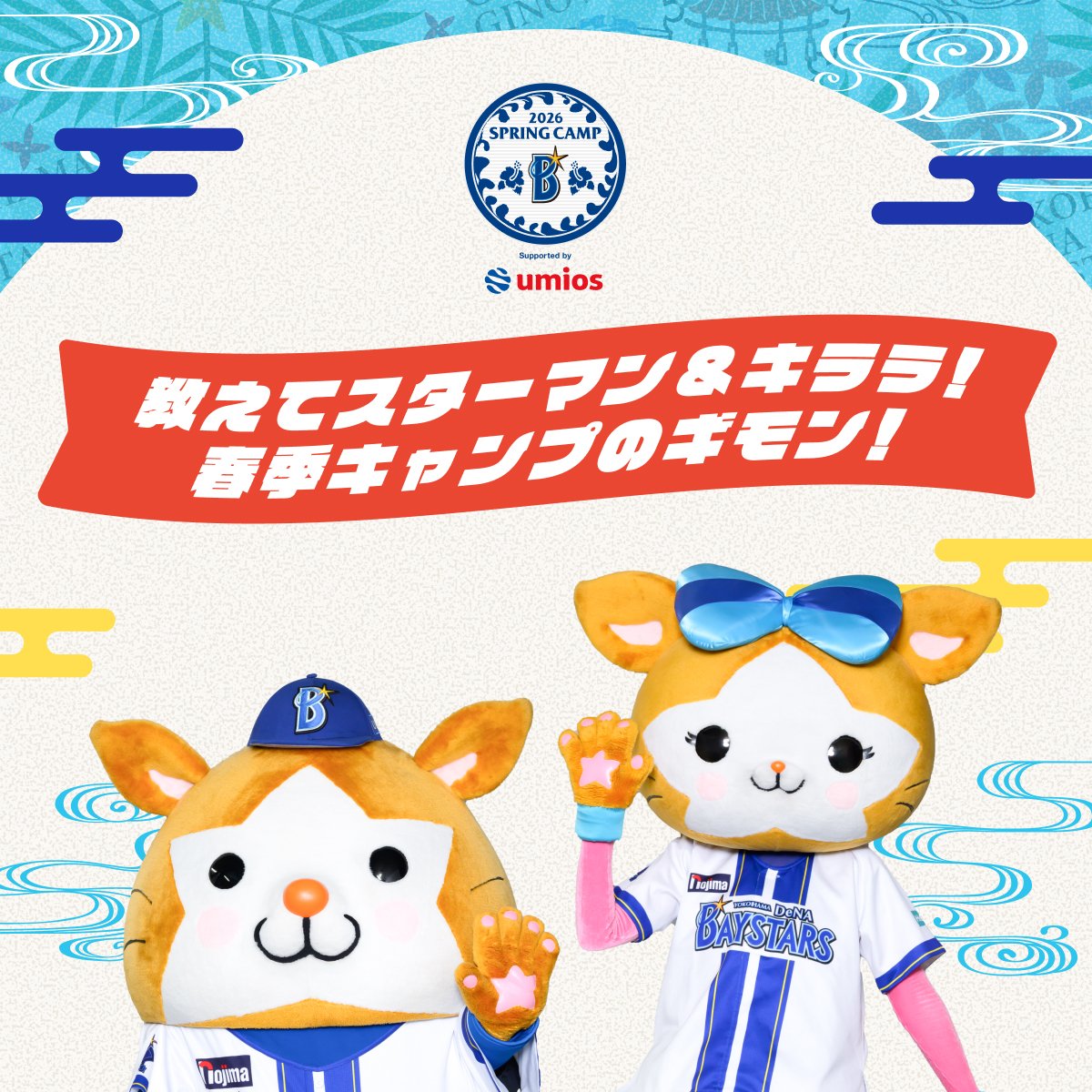 春季キャンプQ&A企画 「教えてスターマン & キララ！春季キャンプの 