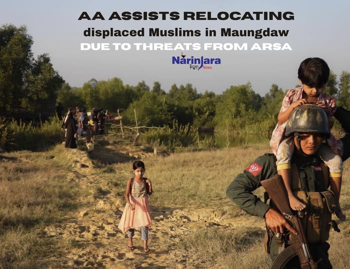 bnionline1's tweet image. On Dec 31, AA relocated 92 Muslims from Kyauk Chaung &amp;amp; Phatlake Pyin to safety in Maungdaw's Yay Dwin Pyin, escaping ARSA threats of ambushes, abductions &amp;amp; murders. #Rakhine #Myanmar #ARSA
bnionline.net/en/news/aa-ass…