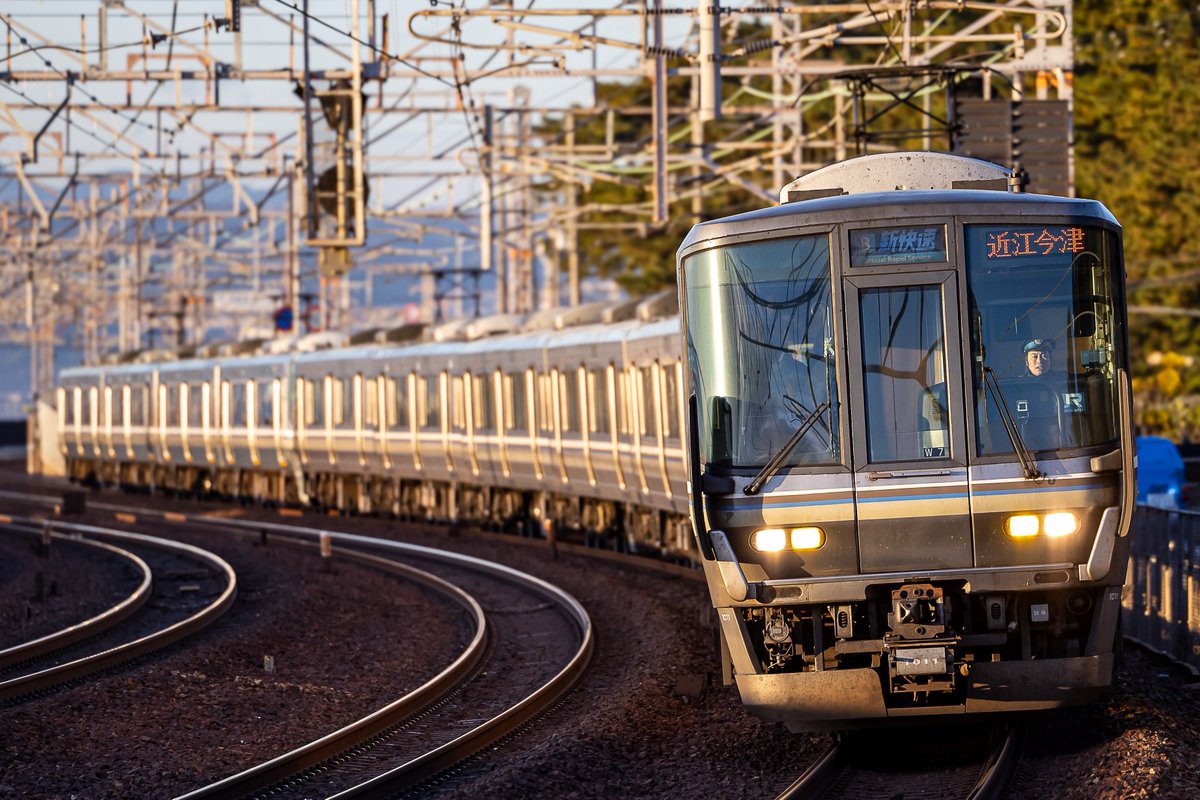 JR西日本 東海道本線新快速の旅 223系新快速8両セット近江