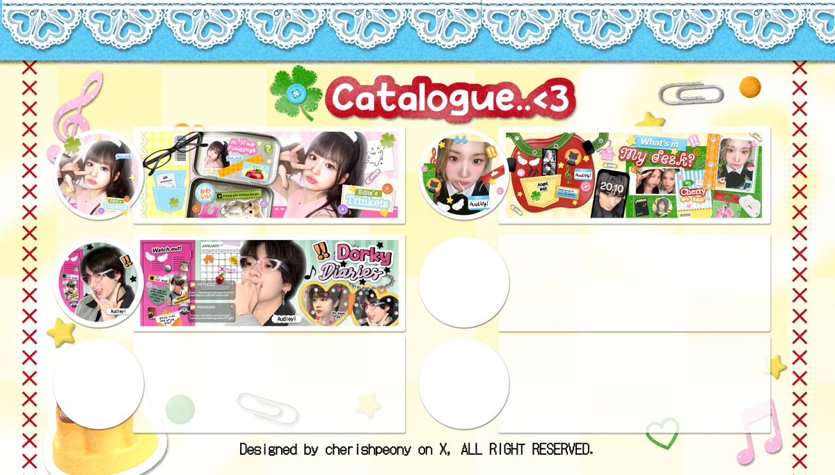 CherishPeony's tweet image. Bantu repost yep, thankiesss &amp;lt;3 
#zonauang #zonaba 

Wow apaan tuh? Yayyy, Audrey akhirnya open order kembali untuk semua katalog layout designed via titipan! 😝 ayo scroll buat info lebih lanjut. ‼️🍀

⏰ start from today at 19.00 WIB 
🍮 LIMITED SLOT