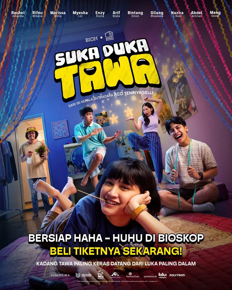 mardiasih's tweet image. Film Suka, Duka, Tawa sangat layak menjadi film pertama yang kamu tonton di bioskop tahun 2026.

Satu dari film Indonesia yang bersungguh memperkaya topik ketidakhadiran Bapak (fatherless) dalam keluarga di situasi yang tidak biasa.

Film Suka Duka Tawa menantang kita untuk