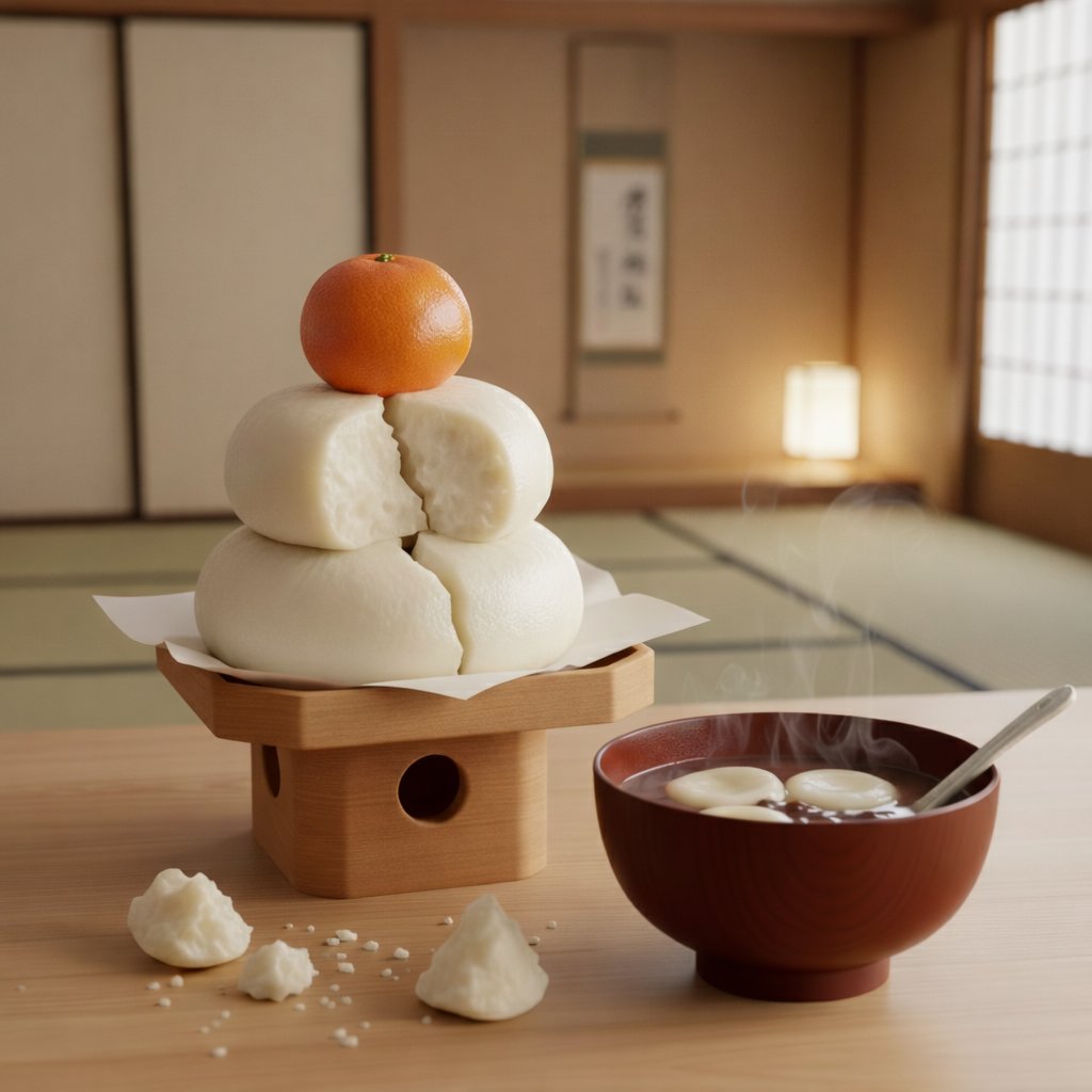 おはようございます！ 今日1/11（日）は #鏡開き です🍊 鏡餅に宿った