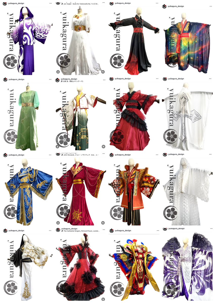 衣装作品集 2025 打ち合わせを重ね、 舞台の世界観をすり合わせ、 一着