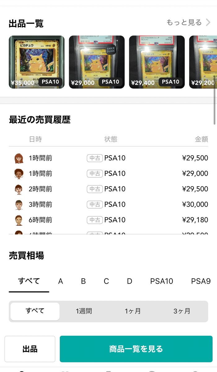 classicピカチュウさん
初期イラストがこの値段で買えるの、正直まだ安いと思ってる。
美品も意外と少ないしね。
自分の脳がバグってるだけかな😇