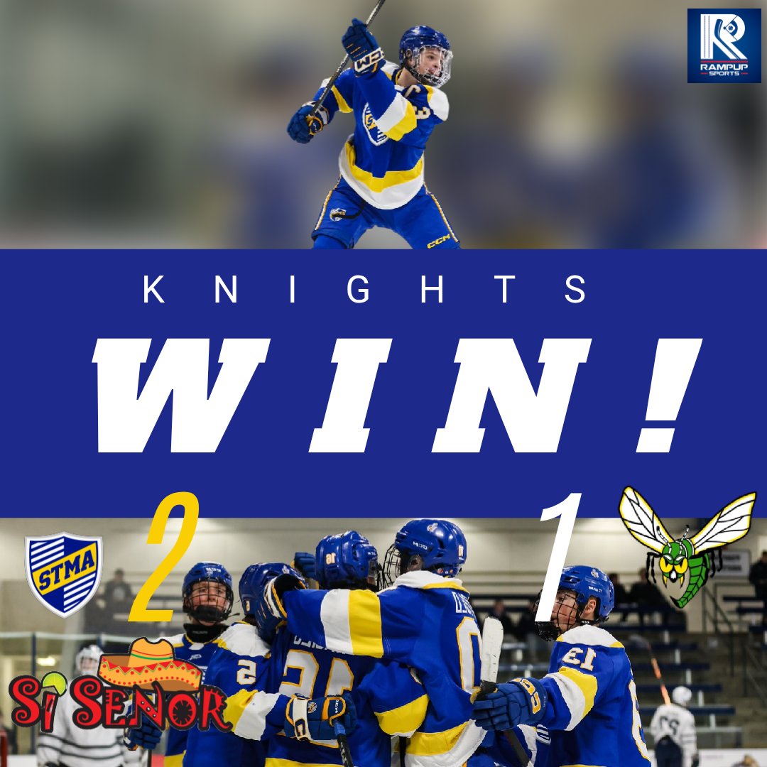 WHAT.......A.........NIGHT‼️ 🏒

Knights beat the #3️⃣ Ranked Edina Hornets with TWO 3rd period goals for the 8️⃣th VICTORY in a row‼️

Game winner for Waller with 35 seconds left gets the Knights their first victory over Edina......ever. WOW WHAT A NIGHT!