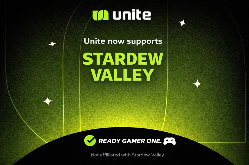 uniteio's tweet photo. Stardew Valley is live on Unite. ⚔️🟢

Try it now and let us know what you want supported next.

👉https://t.co/8TgwcAgwBu https://t.co/pSFPP4GqbT