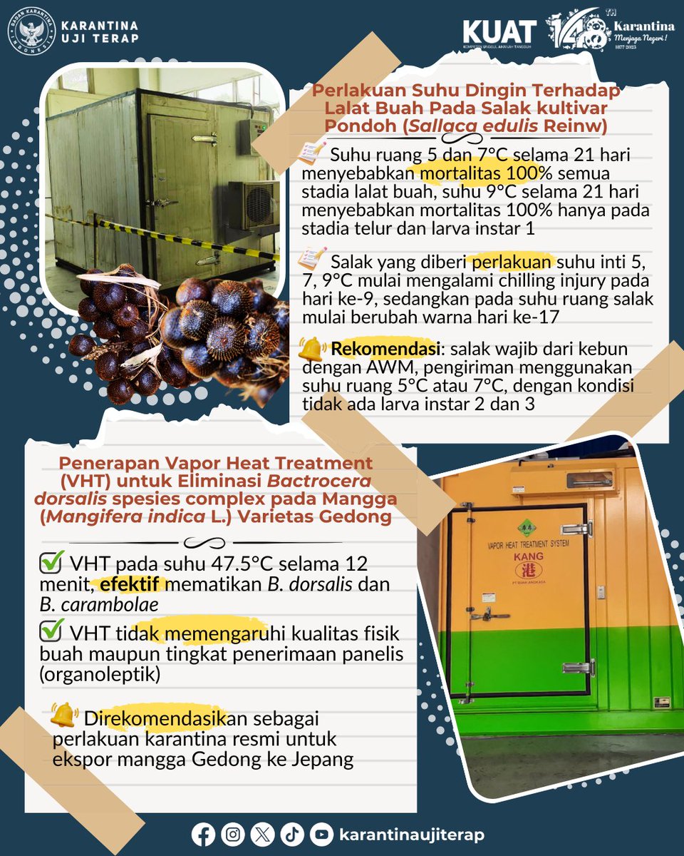 KILAS BALIK 2025: Uji Terap Karantina Tumbuhan

Banyak yang penasaran, 'Ngapain aja sih kerjanya BUTTMKHIT alias Karantina Uji Terap?' Jawabannya ya ada di slide.

​Menurut kalian, uji terap mana yang paling menarik dari slide diatas? Tulis pendapatmu di kolom komentar ya! 👇