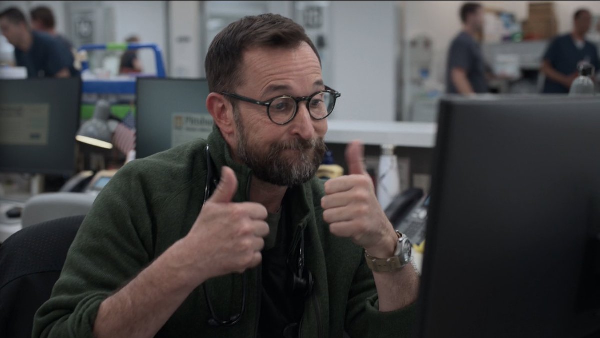 El Doctor Robby hinchado las bolas en la primera hora, Whittaker siendo el golden boy, Mel y Dana haciendonos reír, drama con Langdon y un final que te deja el culo en el agua lleno de preguntas.

Volvimos más fuerte que nunca.
#ThePitt