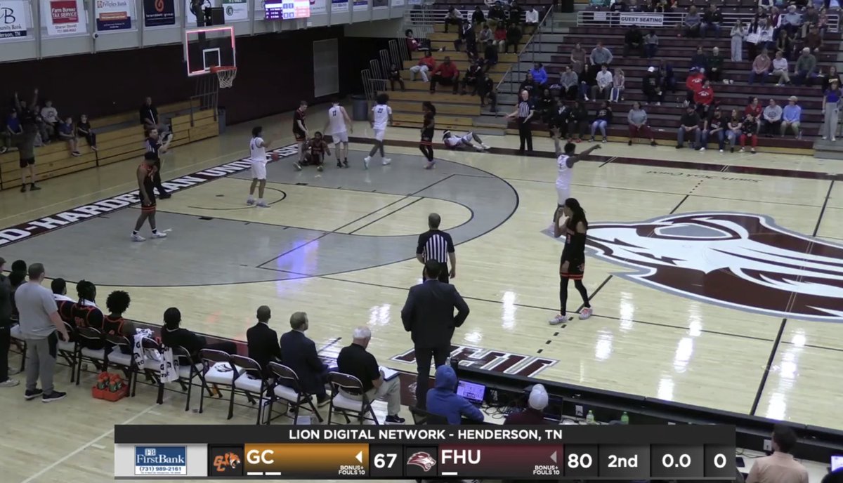 NAIAHoopsReport's tweet image. 💥Mid-South Conference Final

#2 @FHULionsBBall 80
#16 Georgetown 67

Rodney Henderson 14pts,4rebs, 4stls 
Phil Horton 12pts, 4reb, 4assts