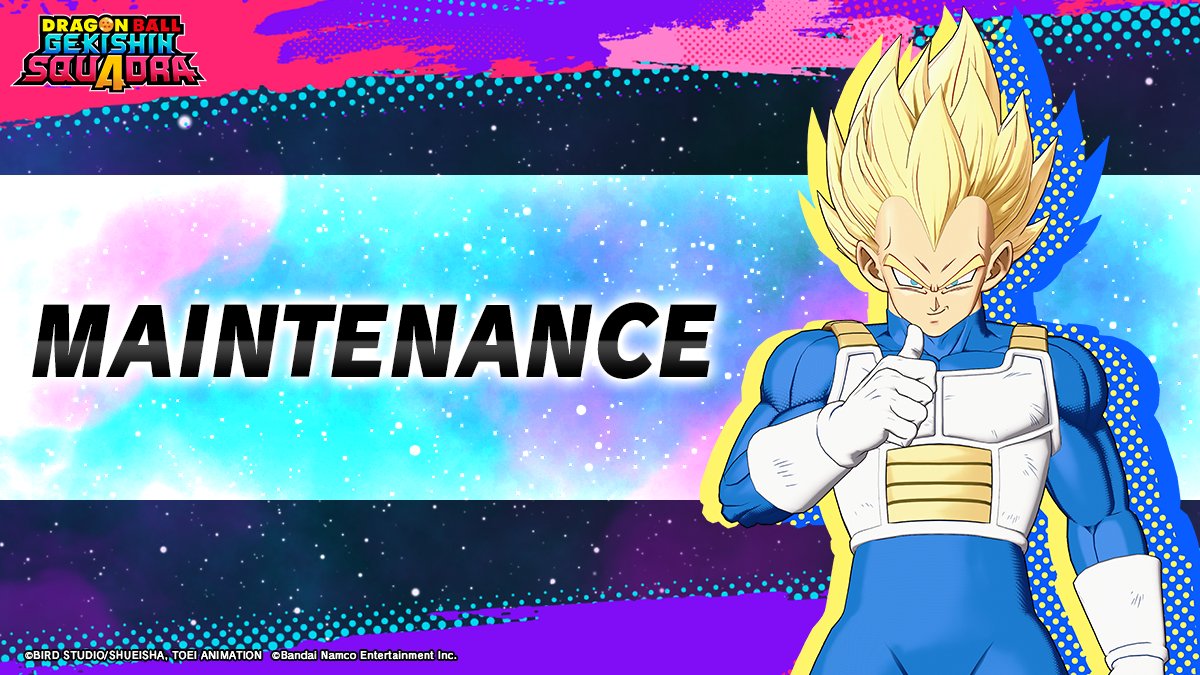 [Maintenance Scheduled]
 Server maintenance will be conducted during the following period.
 
 ▼Maintenance Date/Time (Sched.):
 From 2026/1/14 2:00 (UTC)
 Until 2026/1/14 7:00 (UTC)
 
 We apologize for the inconvenience and appreciate your understanding.
 
 #DragonBall #Squadra