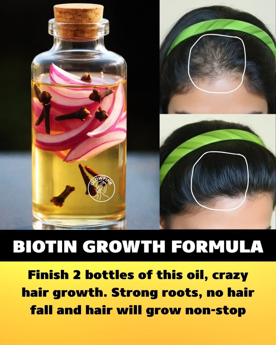 shyam_ayurved's tweet photo. BIOTIN GROWTH OIL🌿

ONION + CLOVE INFUSED OIL = SCALP  MASIC.

Huge consistently
Finish 2 bottles and watch the change 👁️👁️

Stronger roots 
Less hair fall
New baby hairs 
Visible hairline feeling

Massage 3-4x/weekly

Patience + consistency = real growth.

Save,  repost, comment oil for recipe