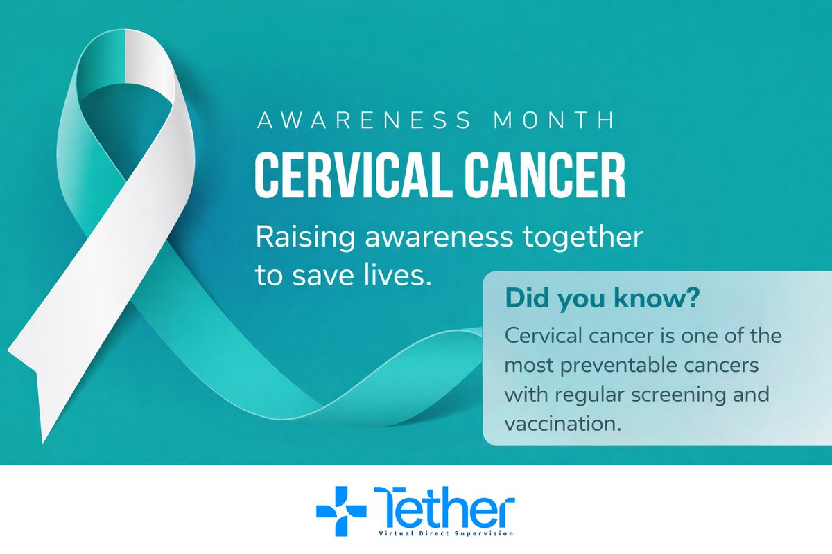 TetherVirtual's tweet photo. January is Cervical Cancer Awareness Month, a time to recognize the importance of early detection, timely imaging, and equitable access to care. https://t.co/tytSwHtz0I