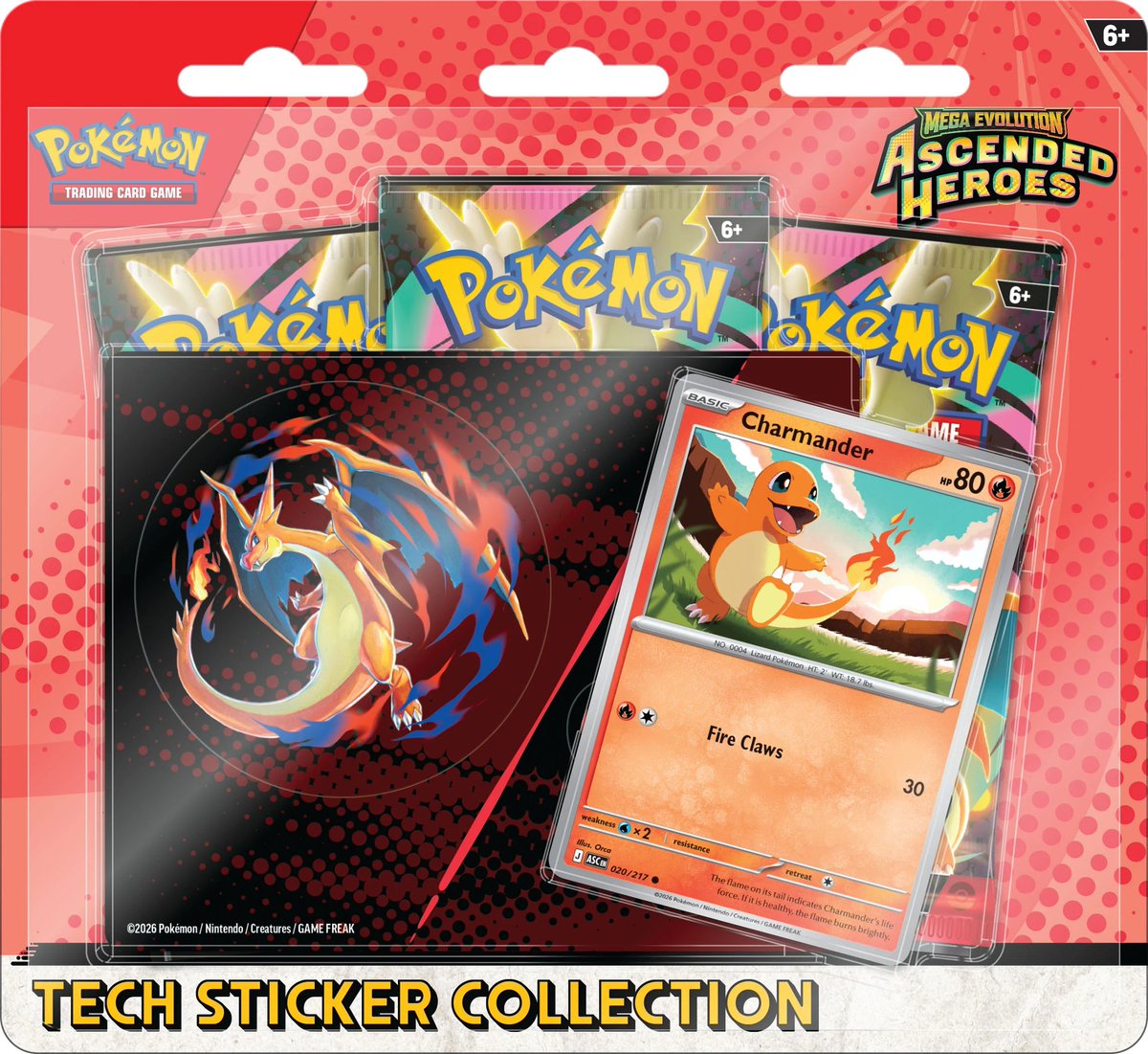 PokemonTCGIntel's tweet image. ASCENDED HEROES DROP SOON? 🚨

Target may go live with these items at 3AM EST.

Please make sure you have the correct Charmander link. It was not updated on backend until recently so you may have the wrong one.

"Early" links ⬇️
Charmander Ascended Heroes Tech Sticker: