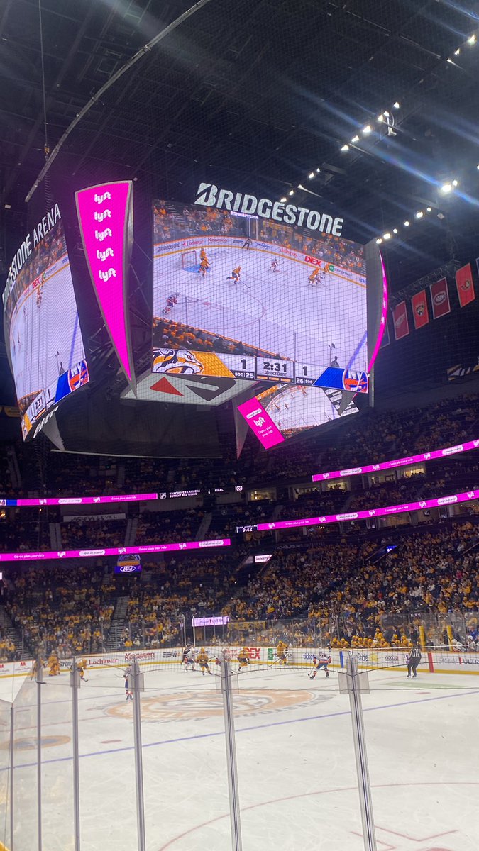 BluejayBobbyJ's tweet image. How can i possibly request Bridgestone Arena to use the Cheers clip in this pivotal moment