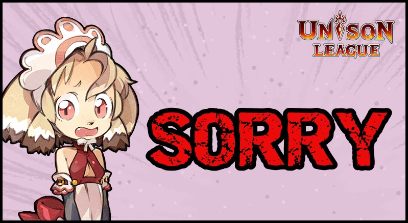 The following errors were discovered.

1. The special rules for the Inverse God difficulty of "Vacationing into the New Year" incorrectly states reuse of Unison Attacks are prohibited.

2. Star Burial's status ailment success value increasing effect is not activating properly.