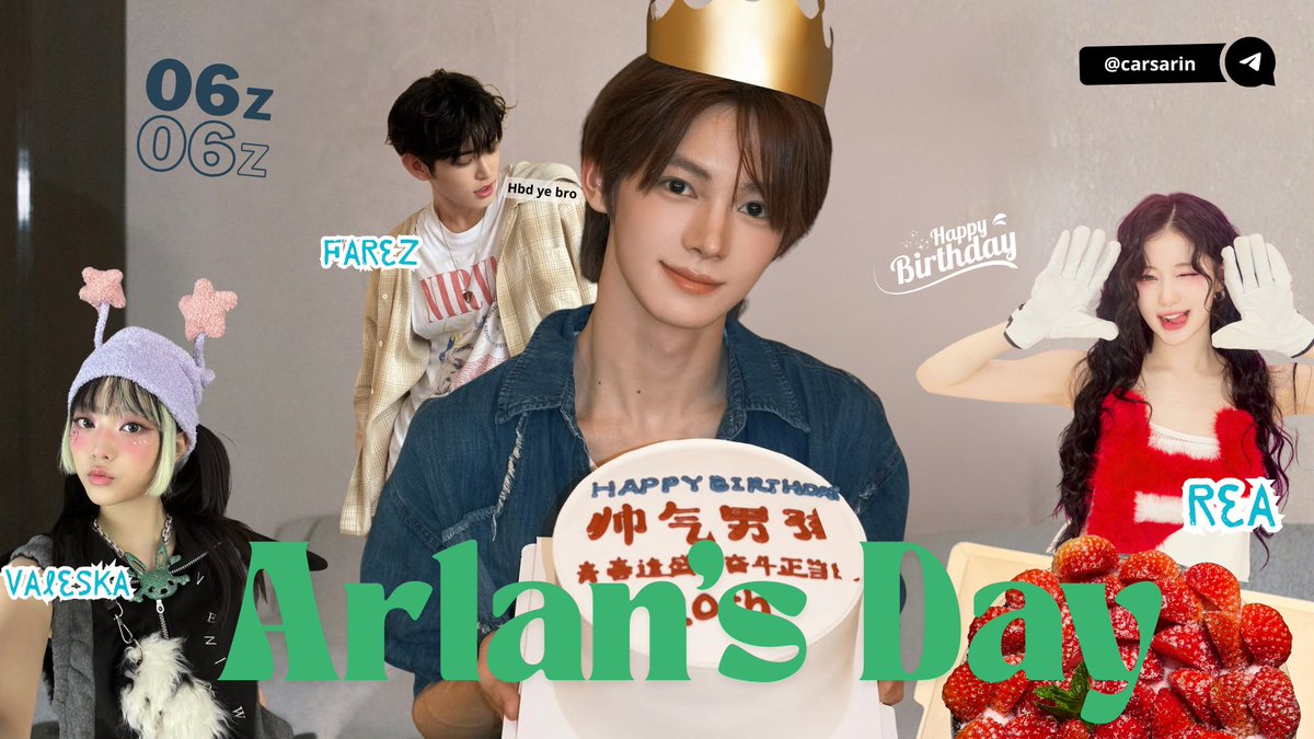 carsarin's tweet photo. —  hbd azen 🎂
▷#06z #zhenami few tweets au https://t.co/cm3SHSVMji