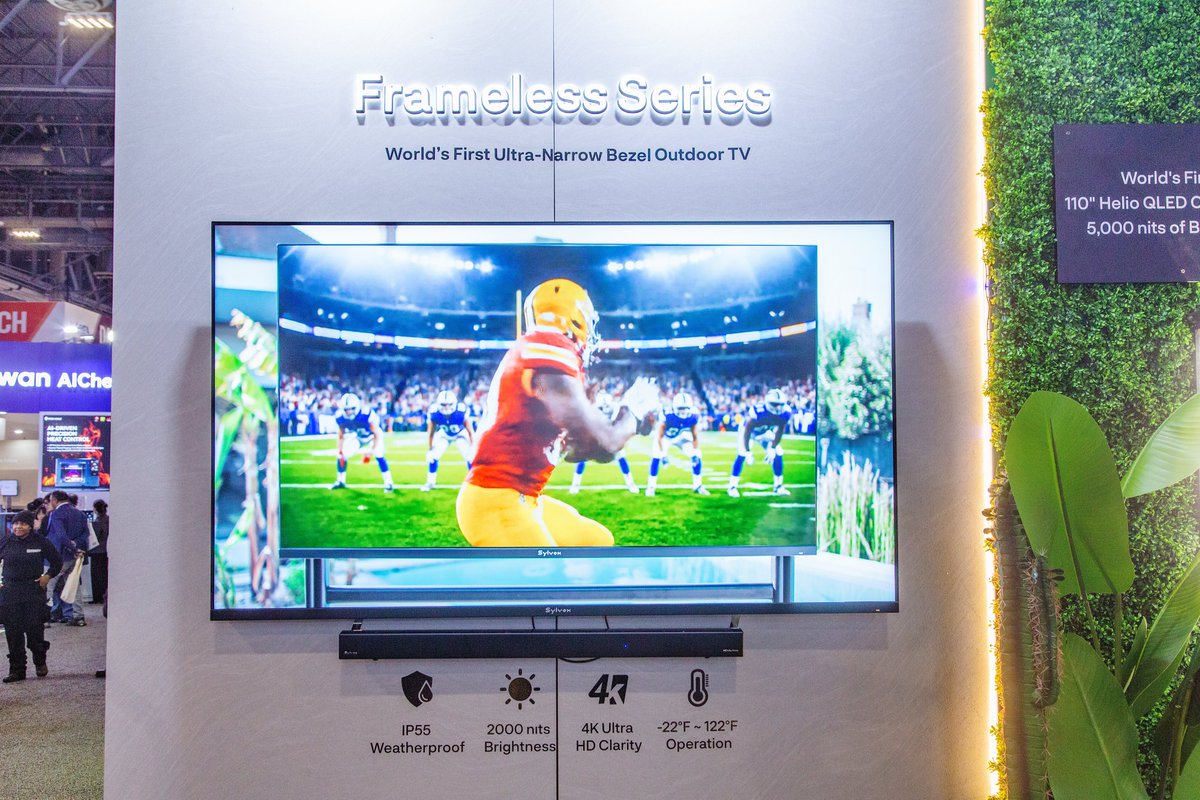 🥳 Another award for the trophy case! We're beyond excited to announce that #Sylvox Frameless Pro 75'' Outdoor TV has just won a 2026 CES Picks Award in the TechRadar Pro Picks category! 🚀

#betteroutside #outdooroasis #ces2026 #outdoortv #outdoorliving #tech #exhibition #awards