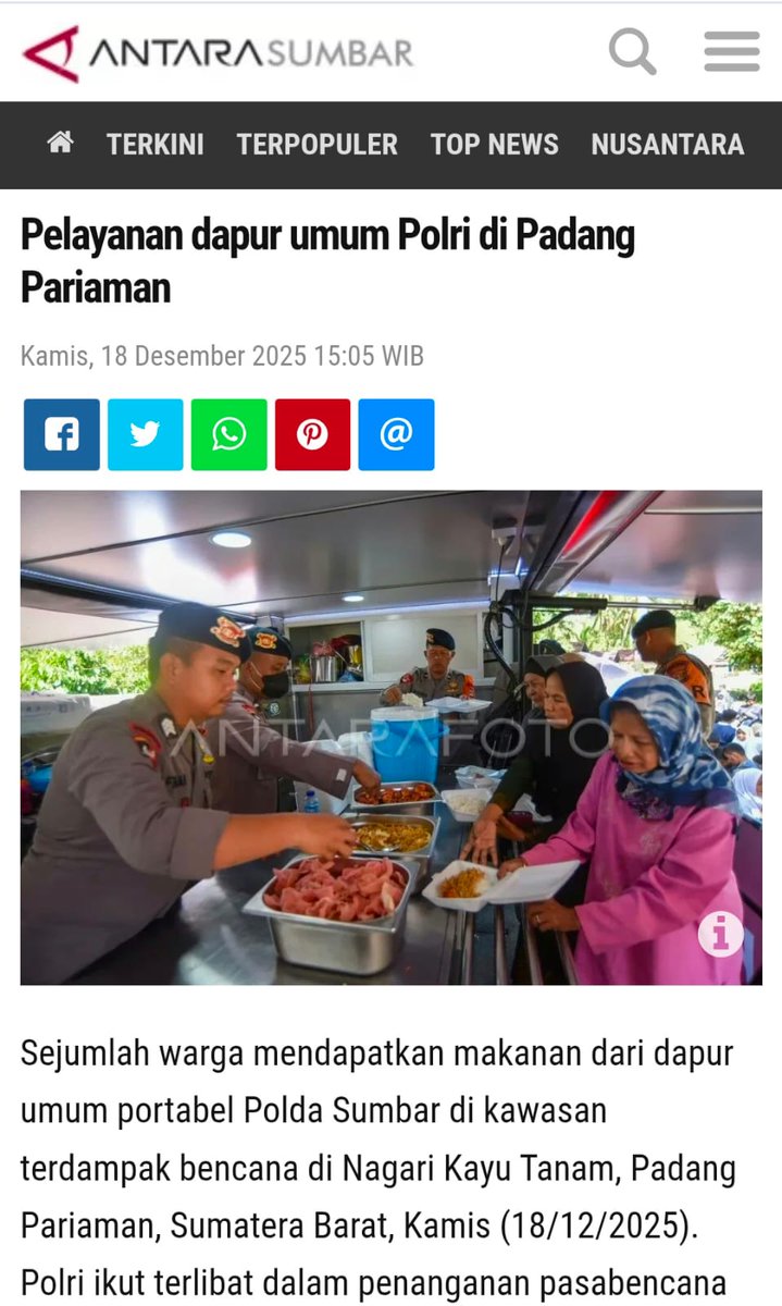 libwrty's tweet image. Polri terus menunjukkan kepedulian nyata dengan bergerak cepat di wilayah terdampak bencana, memastikan pemulihan berjalan berkelanjutan melalui langkah yang terukur dan tepat sasaran, sekaligus Konsisten Salurkan Bantuan bagi masyarakat yang membutuhkan #BersamaPulihkanSumatera