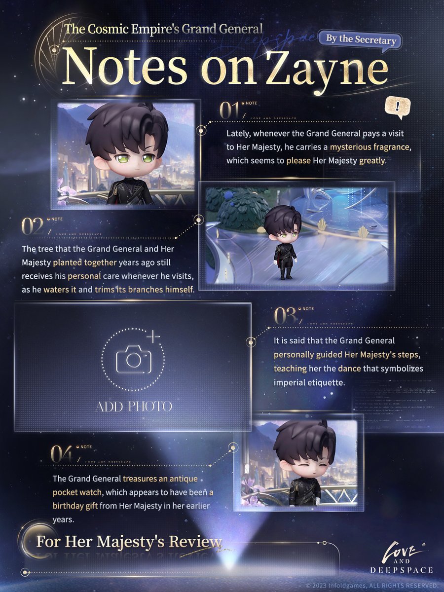 As Her Majesty's coronation is being prepared in earnest, every detail must be recorded properly!
—From the Secretary's Journal
🪐New story unlocked. Tap in: loveanddeepspace.onelink.me/MnPs/7ph1o4u5

From seamless coordination as the curtain rises and falls, to testing each other's hearts on a