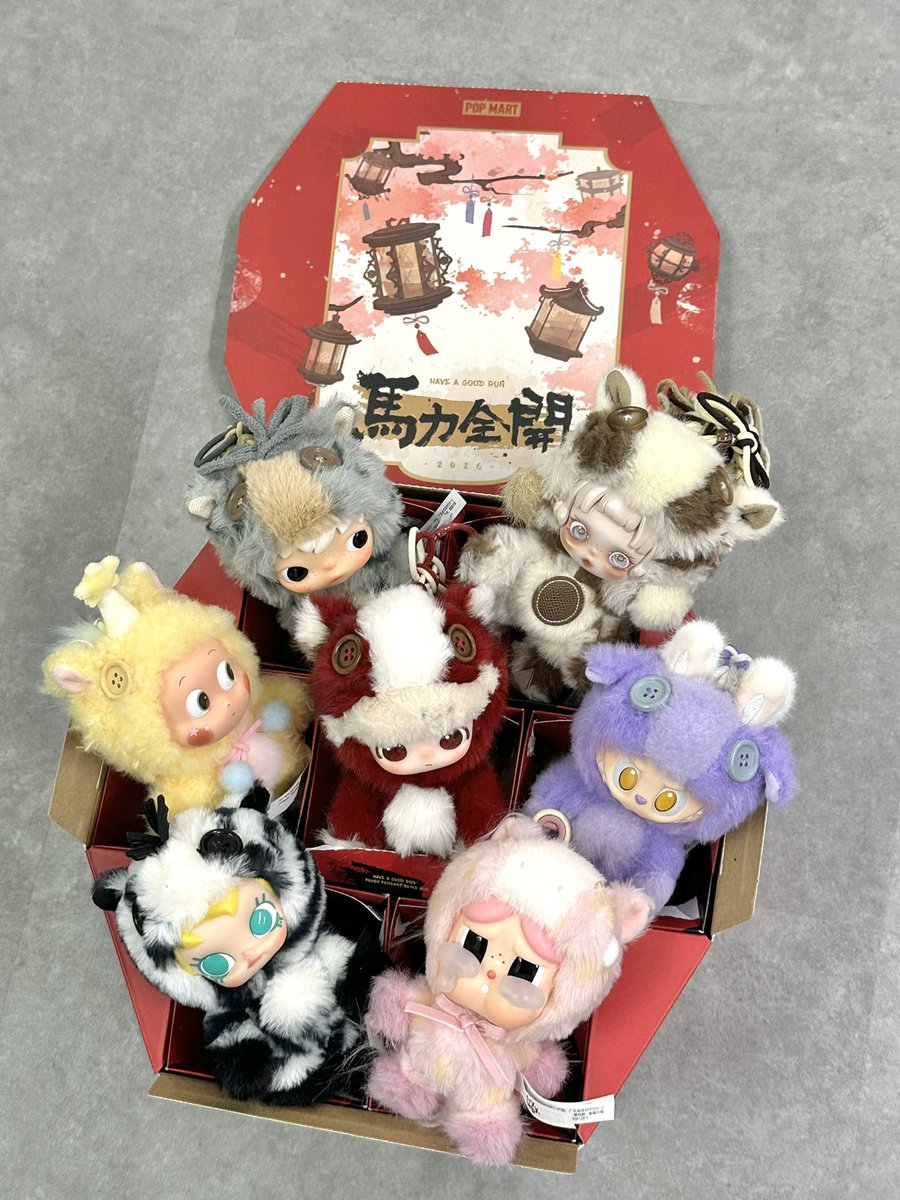 POPMART 馬力全開　Have a good run ぬいぐるみペンダント Have a good runぬいぐるみペンダント（馬力全開）開封！🥰 アソートに