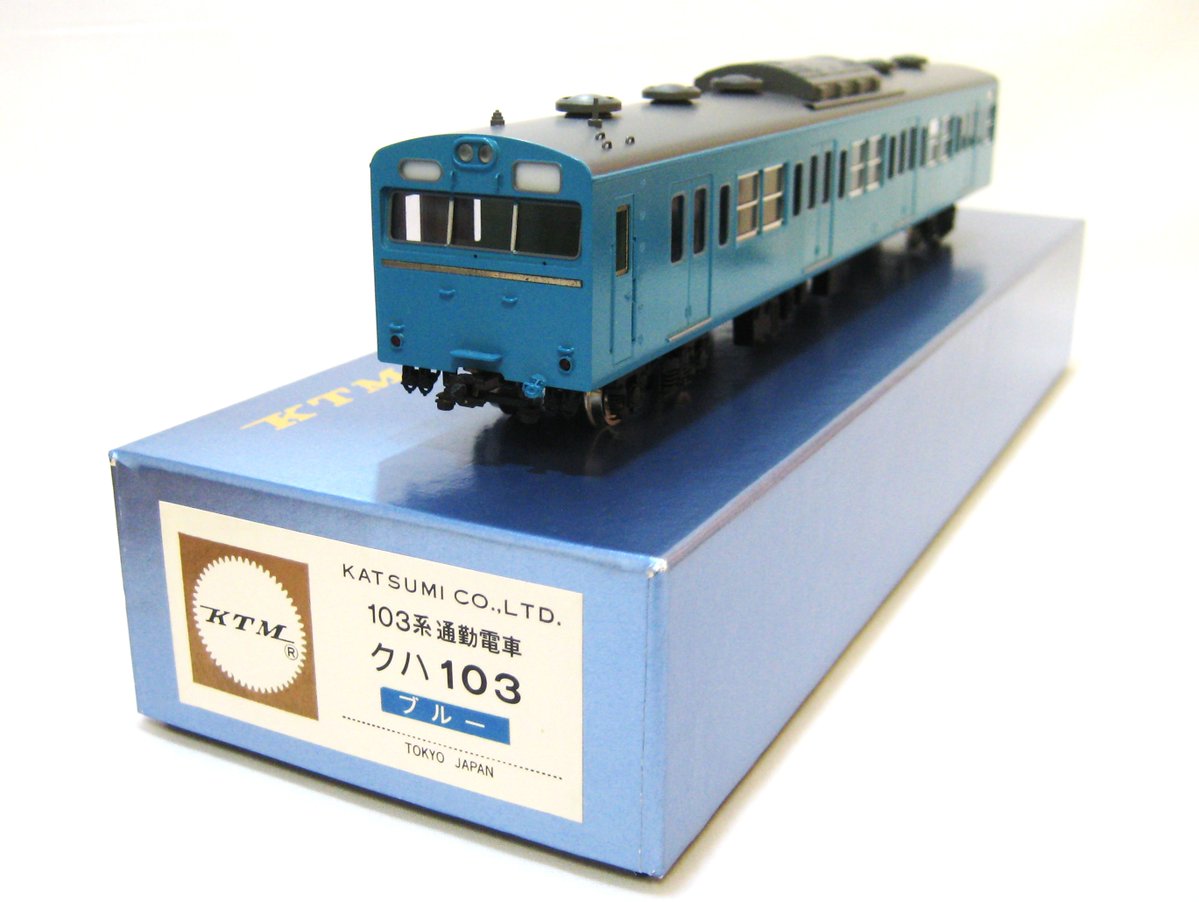 カツミ　クハ103形 KTM 103系 大阪店】 クハ103 状態：クハ103 ブルー (1997年製) 状態：付属品未