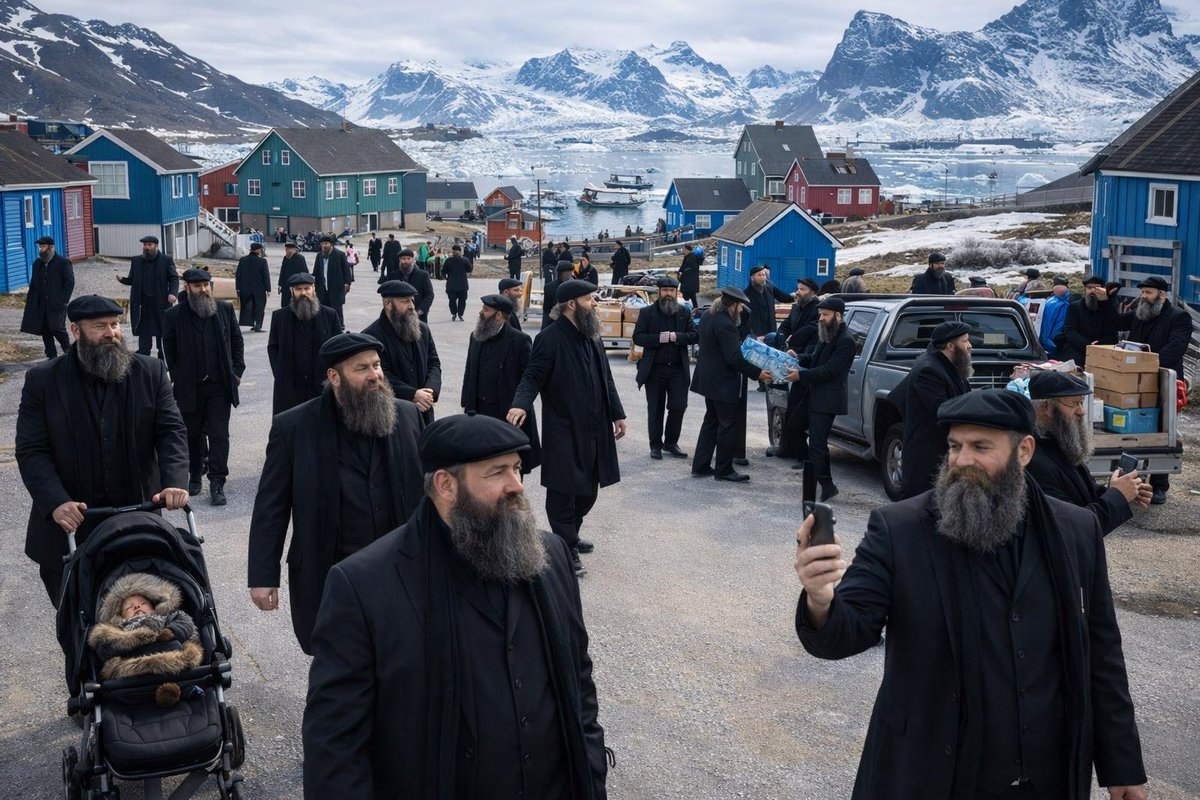 Live look at a town in Greenland.