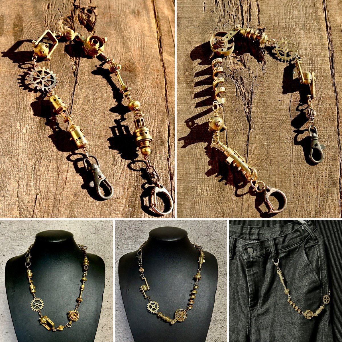 【新作】
パーツがゴロゴロ繋がった約40cmのチェーン。ウォレットチェーンやバッグチャーム、首にかけても。

いよいよ本日開幕
〈 licoyas個展 with GALUCKTONE  〉
1/9（金)～18(日)
(13・14は休)
平日 15時～21時
土日祝 13時～19時
東京都台東区 カラカナ

ガラクトーンの在廊日 は11・12・17・18