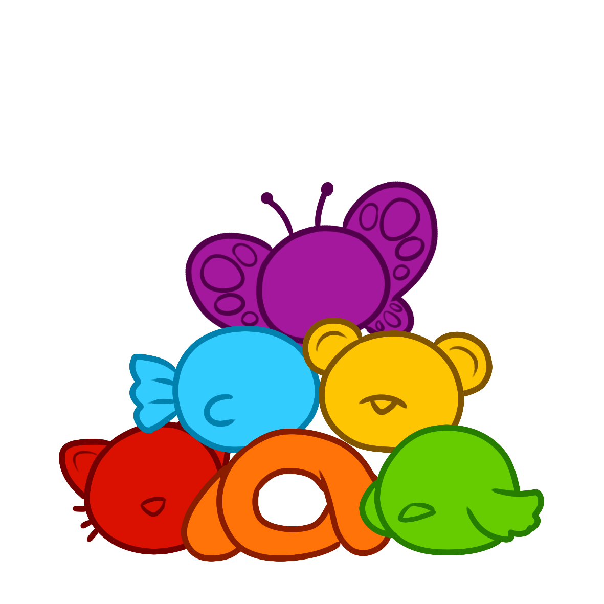 #alanbecker #AVA #AVM #animatorvsanimation 
Rainbow Cute Animal Buns Mochi Tower plus Version