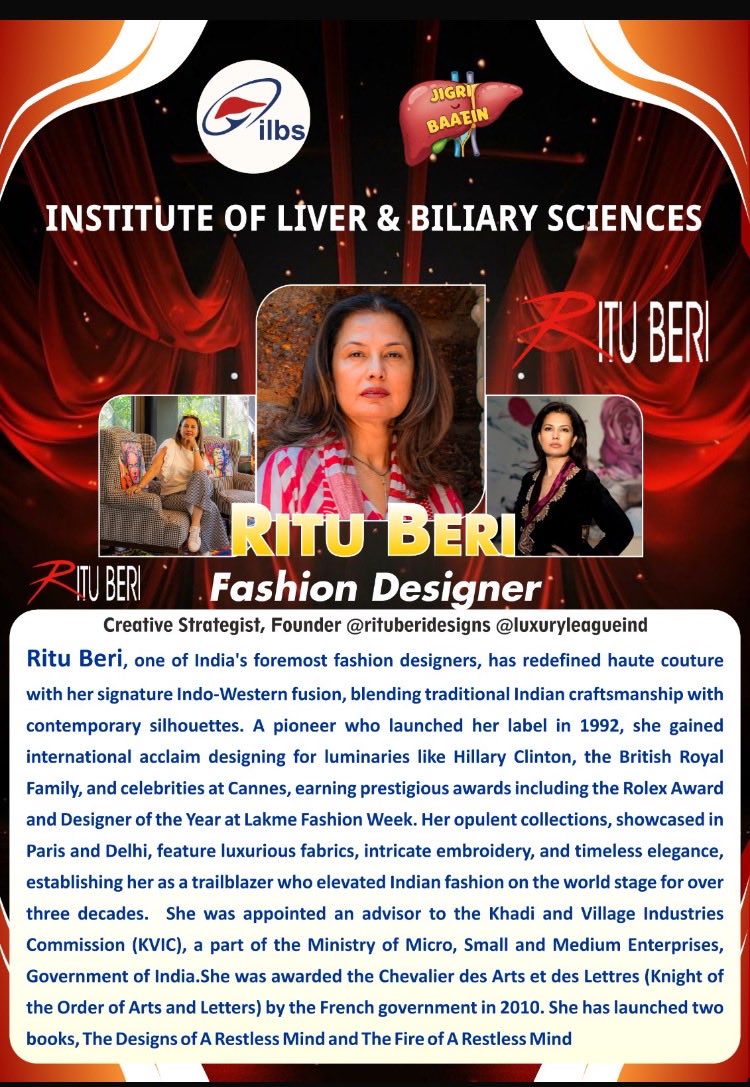 ILBS_India's tweet photo. A memorable evening as we hosted an inspiring informal interaction with renowned fashion designer Ritu Beri.
From creativity and craftsmanship to resilience and reinvention, her journey sparked meaningful conversations beyond fashion. ✨👗 #ILBS #RituBeri #InspiringJourneys https://t.co/QDqhJecMYA