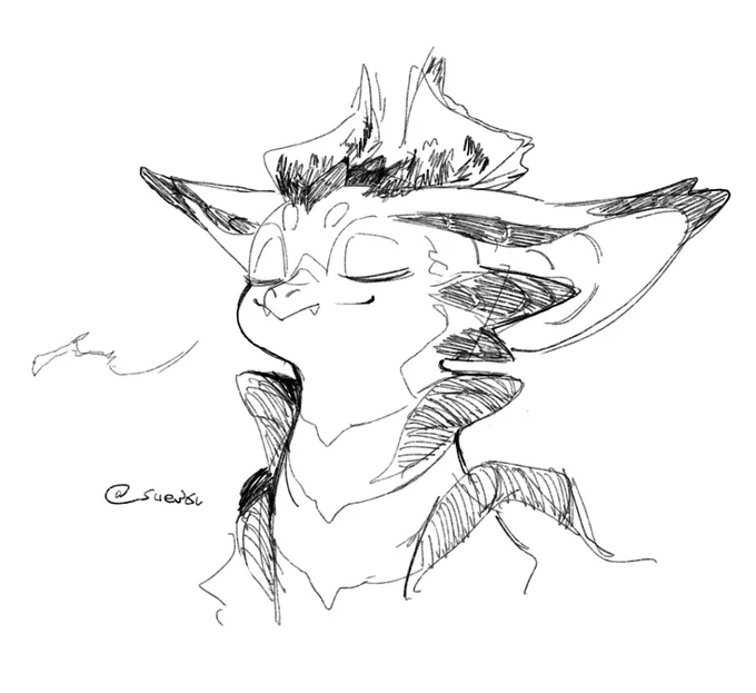筆慣らしの落書き 