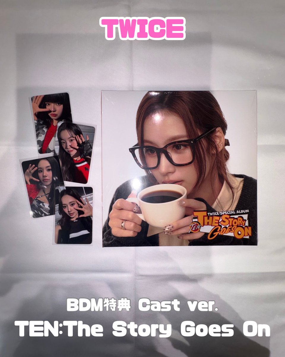 TWICE BDM特典 [TEN:The Story Goes On] Cast ver. 9種ランダム 入荷