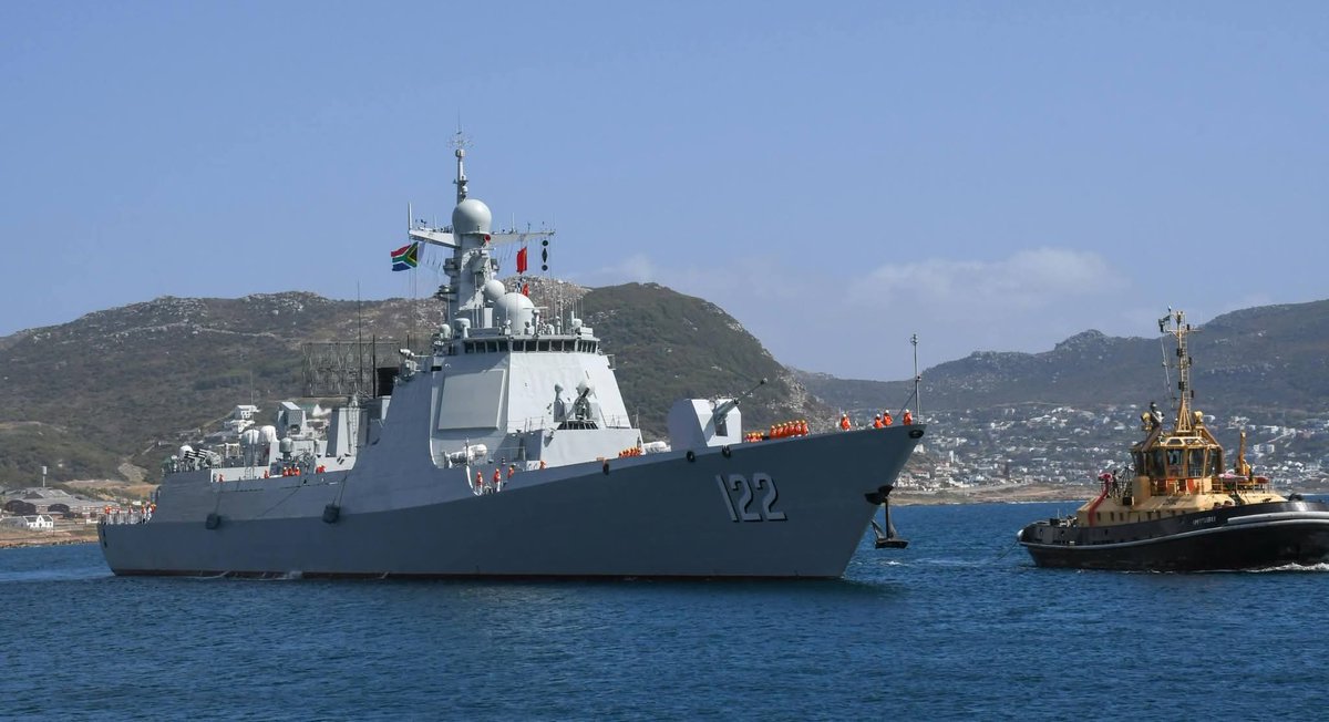 Naval vessels of the People’s Liberation Army Navy, TANGSHAN and TAIHU, arrived at Naval Base Simon’s Town on 7 January 2026, ahead of Exercise WILL FOR PEACE 2026.

The multinational maritime exercise will take place from 9–16 January 2026 in South African territorial waters,