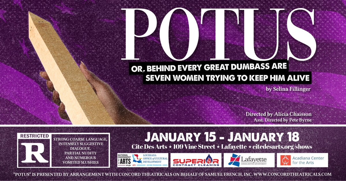 Opens January 15th <a href="/citedesart/">Cité des Arts</a> 
DON’T MISS IT!
Tix: citedesarts.org
<a href="/LafayetteTravel/">Lafayette, Louisiana</a> 
#lafayettestheatercommunity