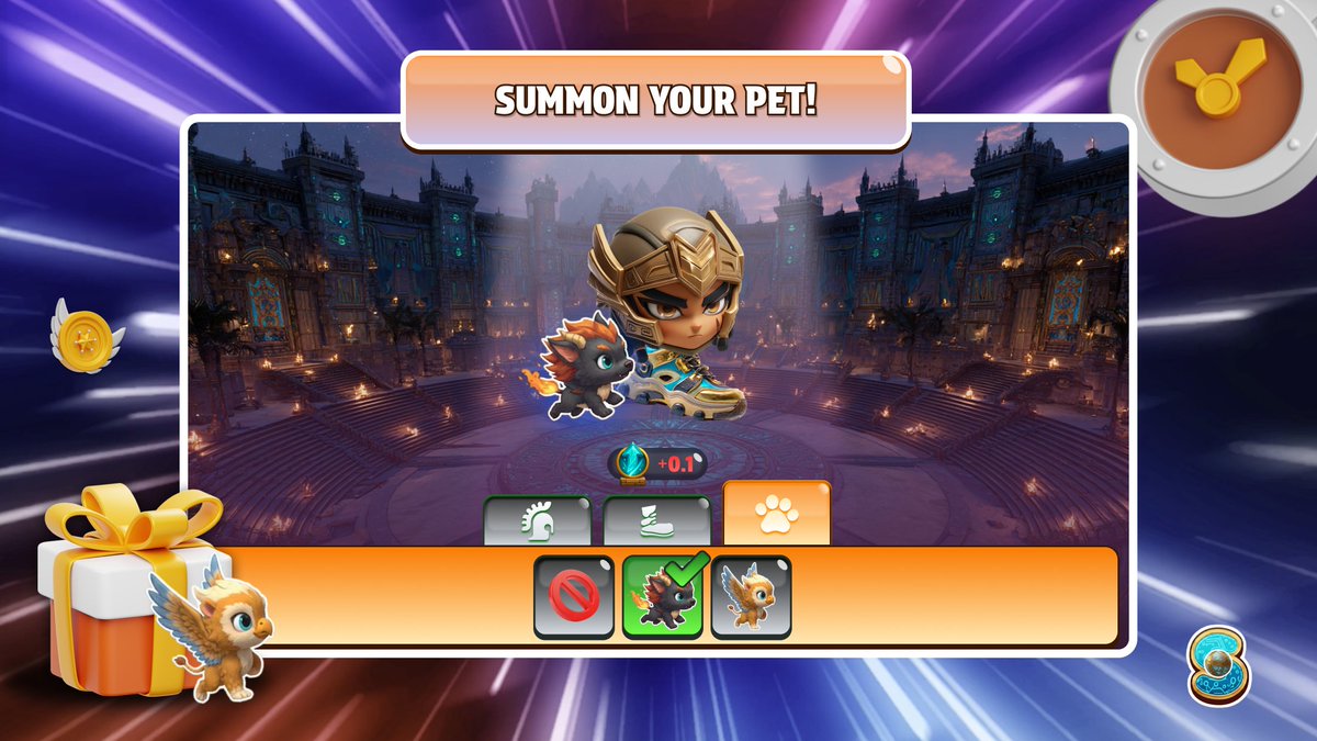 Summon a companion 🐾⚡

Pick the best NFT Pet that grants bonus attribute points in the arena and help you climb ranks!

Check them here! → Seiballer.com