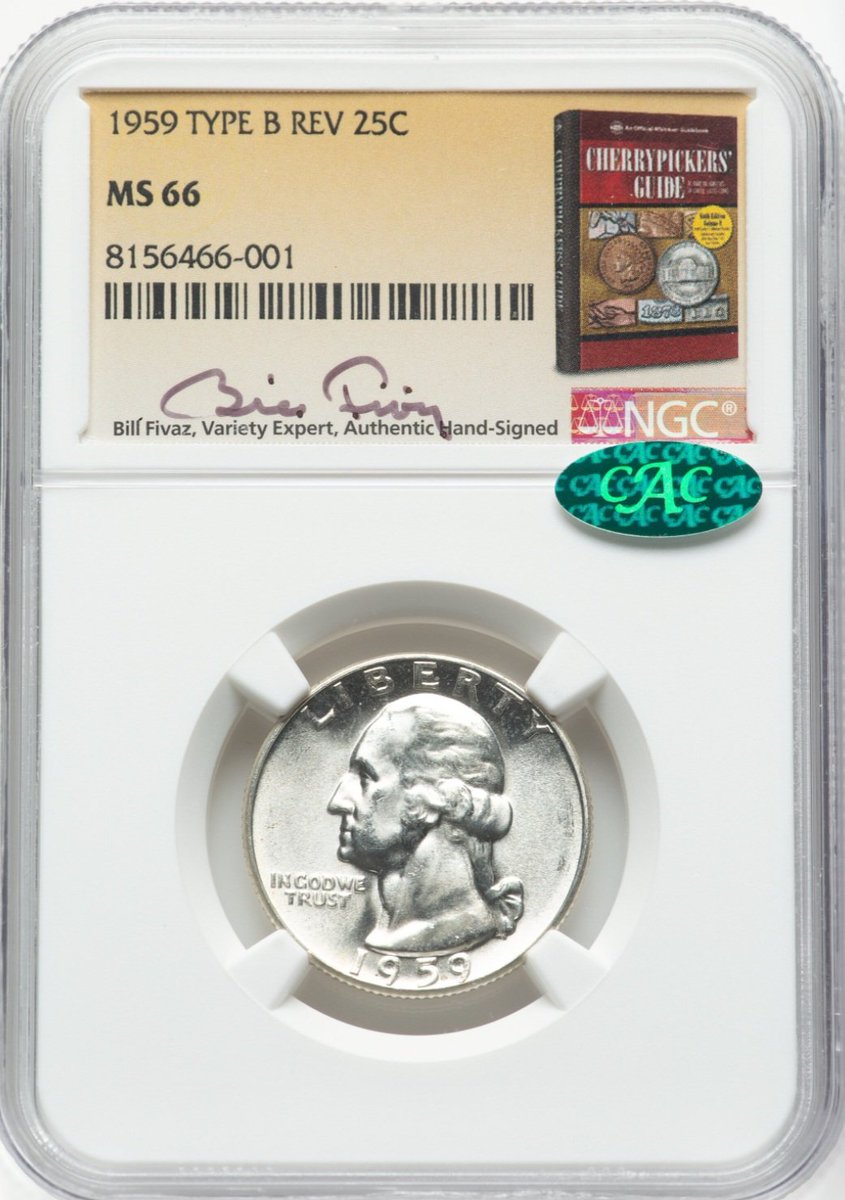 Check out 1959 25C Washington Quarter Type B Reverse NGC MS66 CAC Hand Signed 'Bill Fivaz' ebay.us/m/EBqjQ7 #eBay via <a href="/eBay/">eBay</a> click Here to see more savings