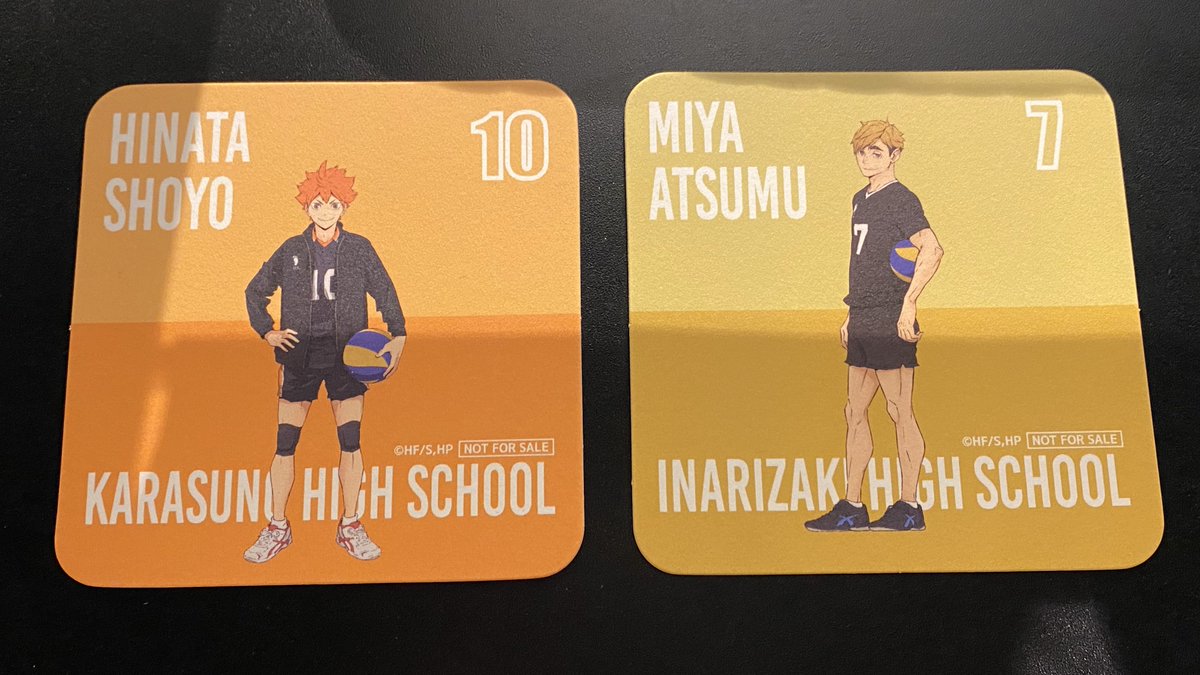 【交換】ハイキュー!! SMILE BASE CAFE スマイルベースカフェ ぬくぬくすたいる コースターA

▶譲：日向、宮侑
▷求：岩泉、木兎

本日14時まで池袋手渡し、以降郵送交換
検索からもお気軽にお声掛けください。